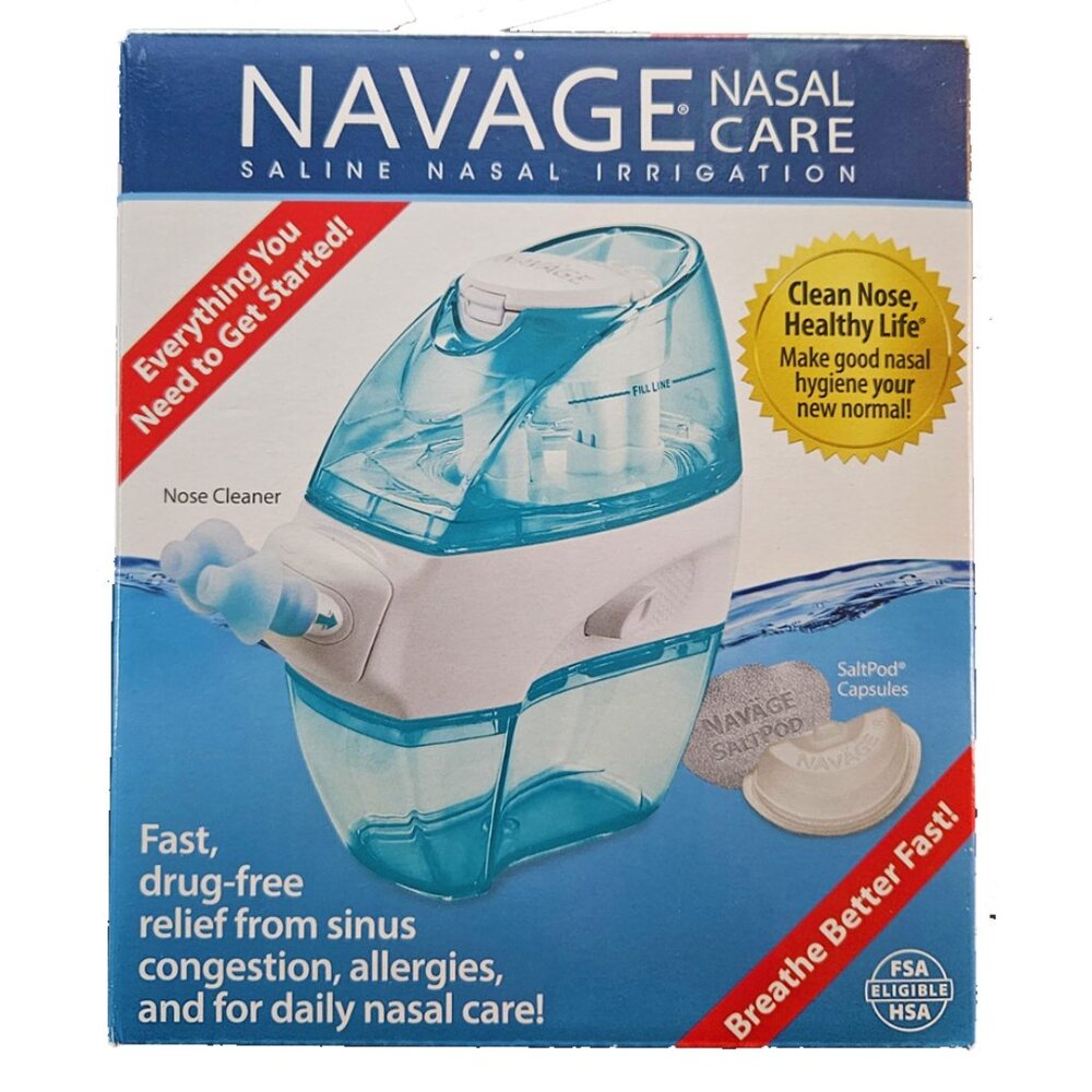 NEW Navage Navage Saline Nasal Irrigation Starter Kit Set